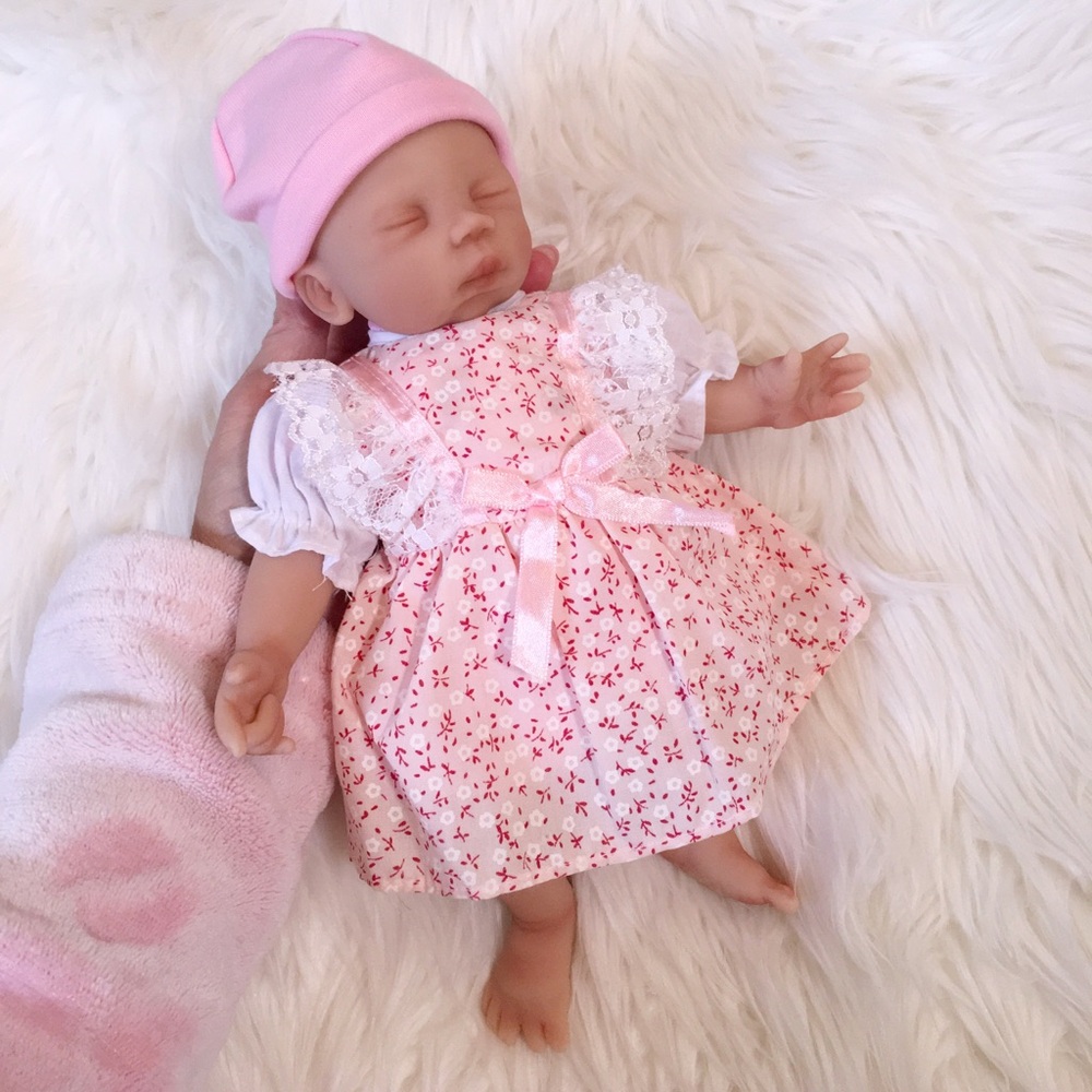 Silicone baby doll with clothes
